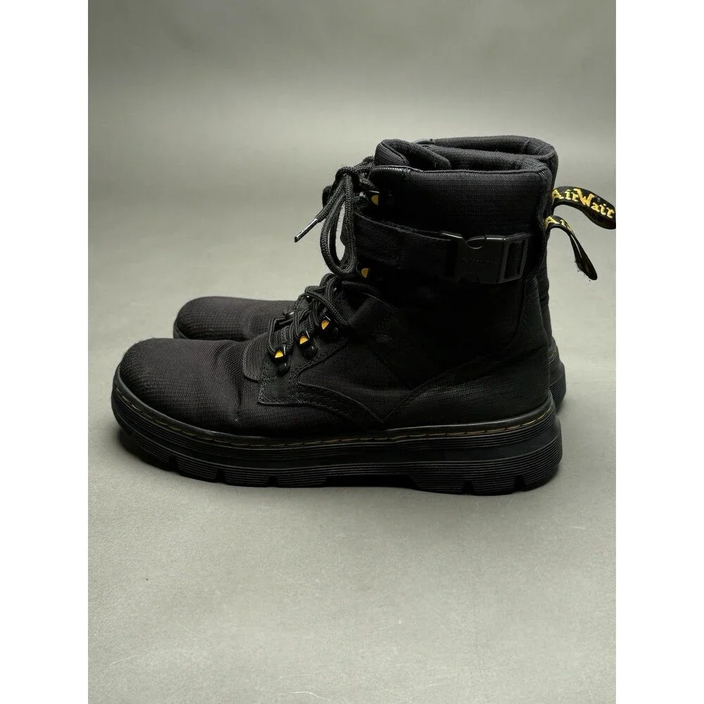 Dr Marten's Rilla Black Nylon Unisex Lace Up Air Wair Boots US 10 EU 43